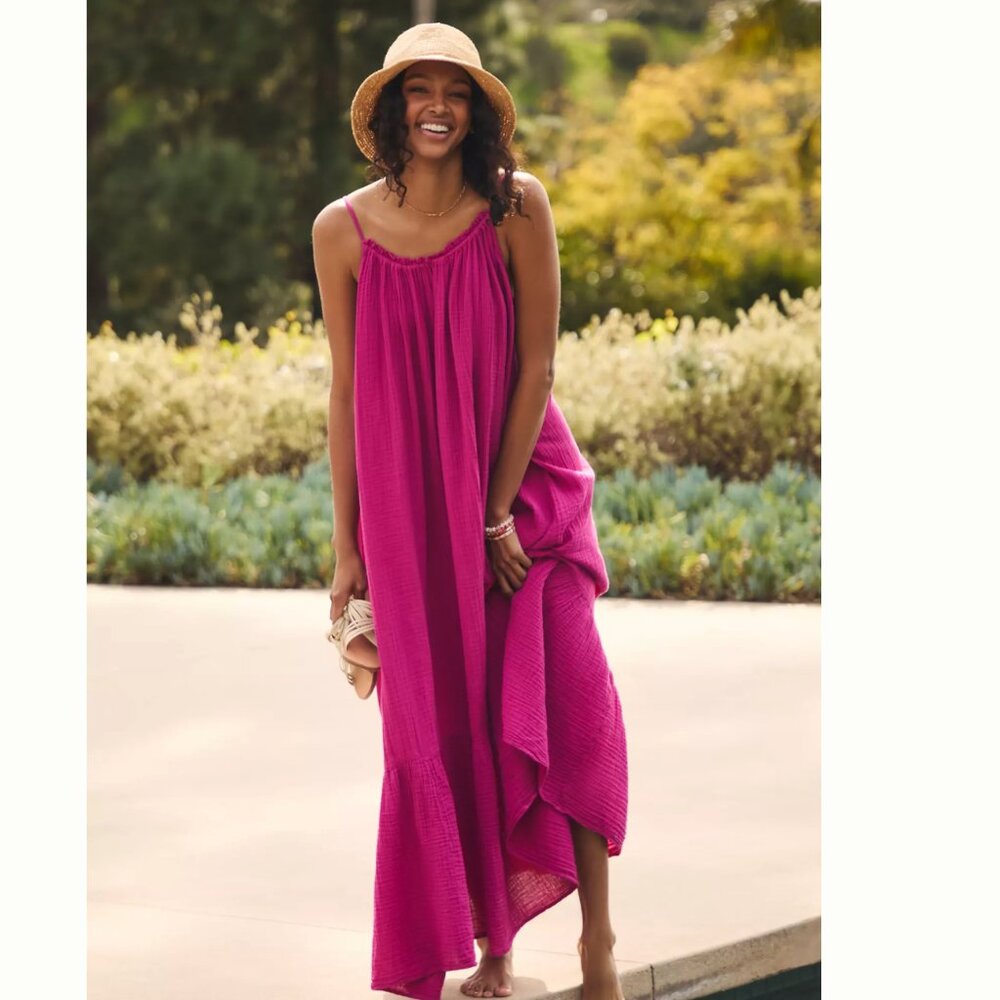 Anthropologie The Malika Gauze Dress